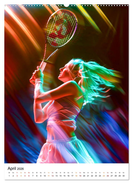 Tennis kreativ (CALVENDO Premium Wandkalender 2026)