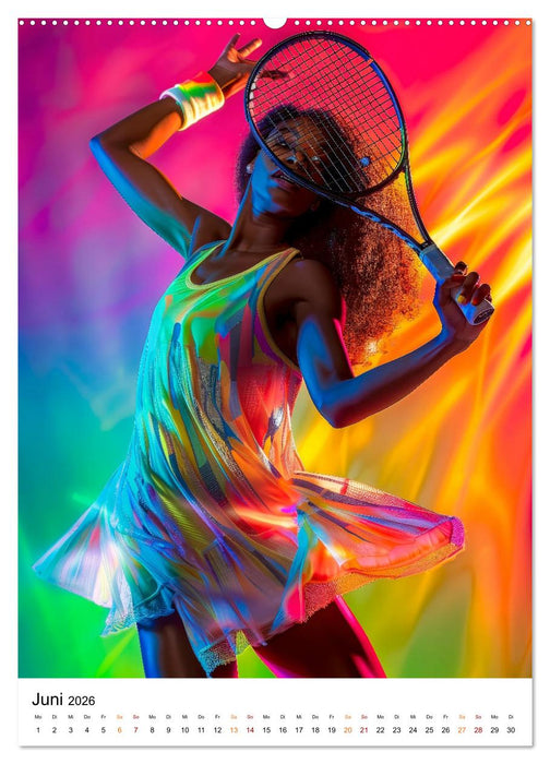 Tennis kreativ (CALVENDO Premium Wandkalender 2026)