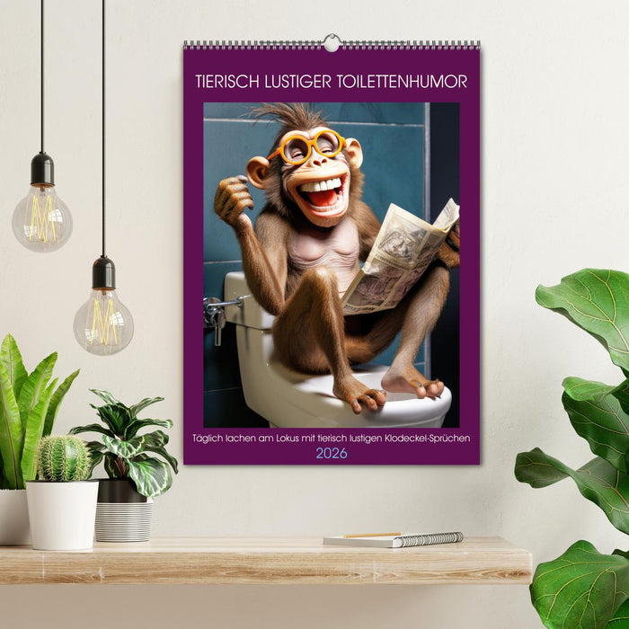 Tierisch lustiger Toilettenhumor (CALVENDO Wandkalender 2026)