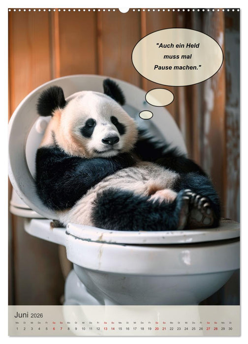 Tierisch lustiger Toilettenhumor (CALVENDO Wandkalender 2026)