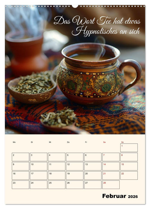 Du, mein geliebter Tee (CALVENDO Premium Wandkalender 2026)