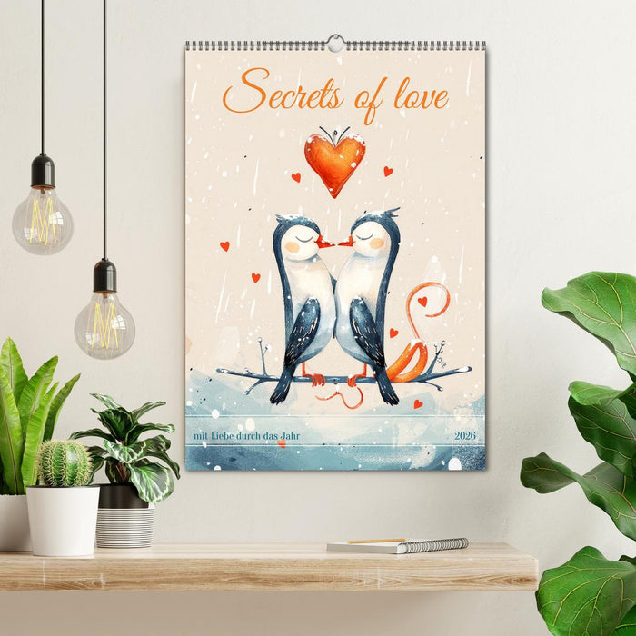 Secrets of love - mit Liebe durch das Jahr (CALVENDO Wandkalender 2026)