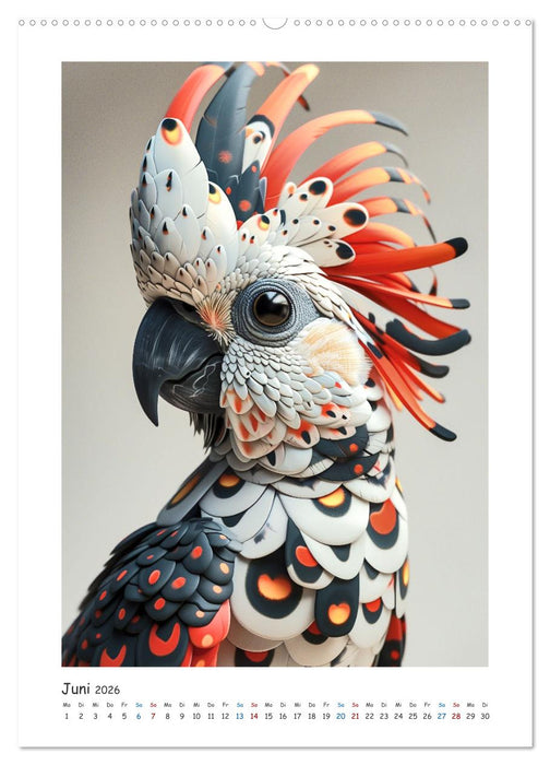 Tierische Kunst (CALVENDO Premium Wandkalender 2026)