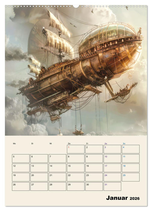 Steampunk - Mechanische Fantasiewelt (CALVENDO Wandkalender 2026)