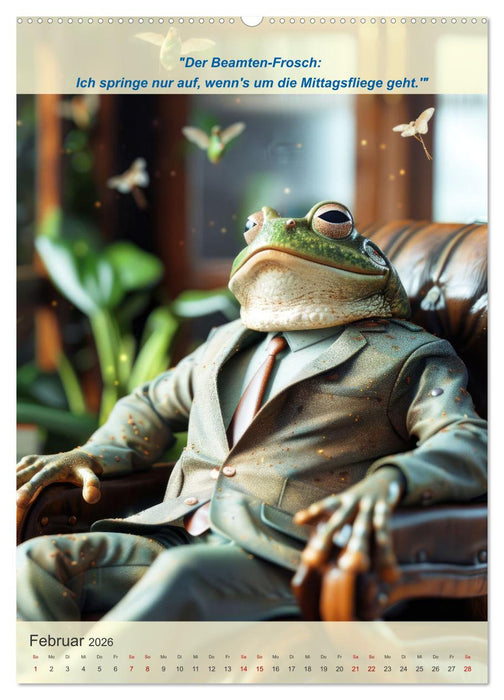 Der tierisch lustige Beamtenkalender (CALVENDO Premium Wandkalender 2026)