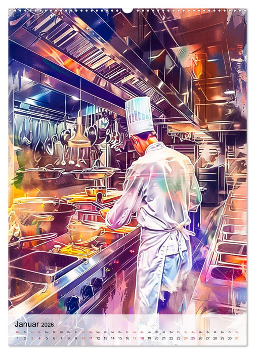 Chef de Cuisine - Mein Traumberuf Koch (CALVENDO Wandkalender 2026)
