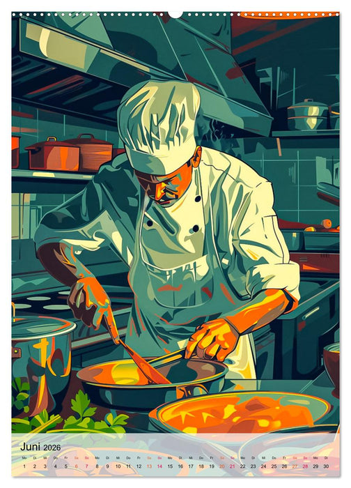 Chef de Cuisine - Mein Traumberuf Koch (CALVENDO Wandkalender 2026)