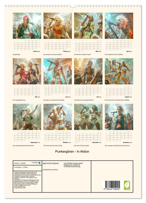 Punkergören - In Aktion (CALVENDO Premium Wandkalender 2026)