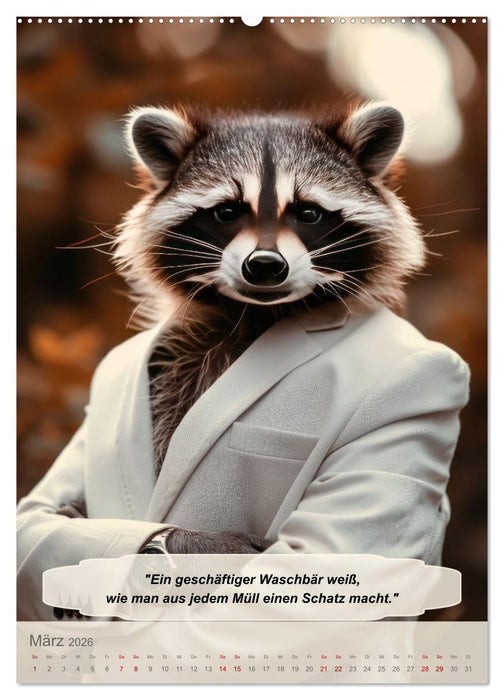 Tierisch lustige Managerweisheiten (CALVENDO Wandkalender 2026)