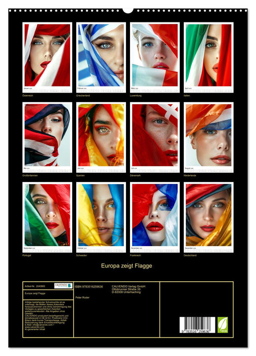 Europa zeigt Flagge (CALVENDO Premium Wandkalender 2026)