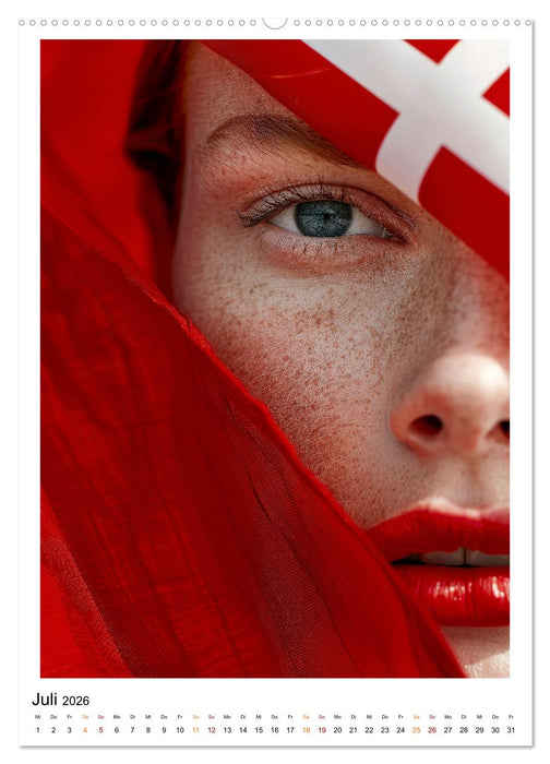 Europa zeigt Flagge (CALVENDO Premium Wandkalender 2026)