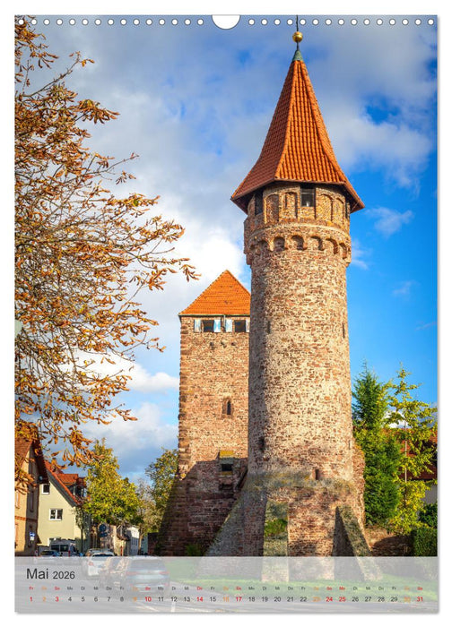 Stadtbummel in Ladenburg - Die Römer- und Fachwerk-Stadt (CALVENDO Wandkalender 2026)