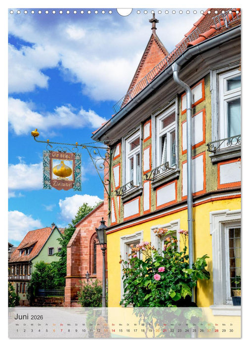 Stadtbummel in Ladenburg - Die Römer- und Fachwerk-Stadt (CALVENDO Wandkalender 2026)