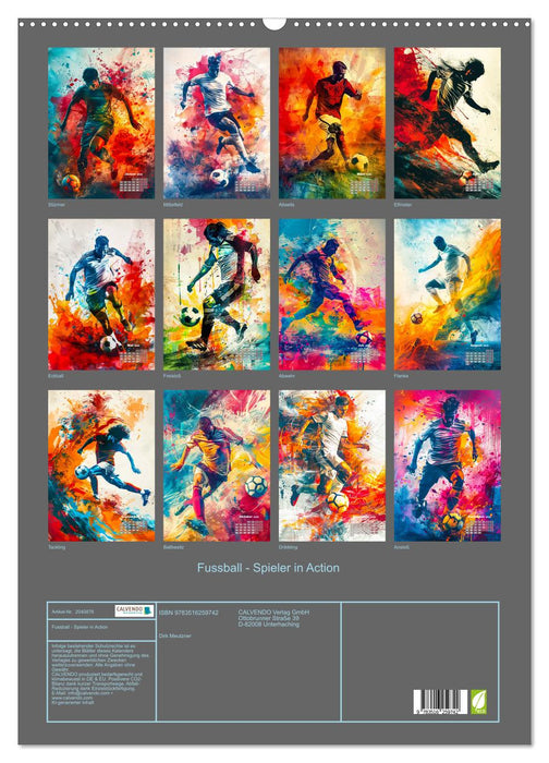 Fussball - Spieler in Action (CALVENDO Wandkalender 2026)