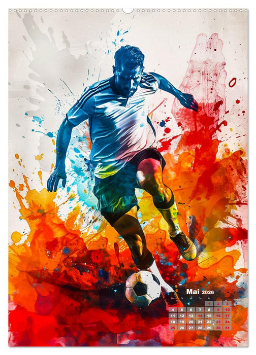 Fussball - Spieler in Action (CALVENDO Wandkalender 2026)