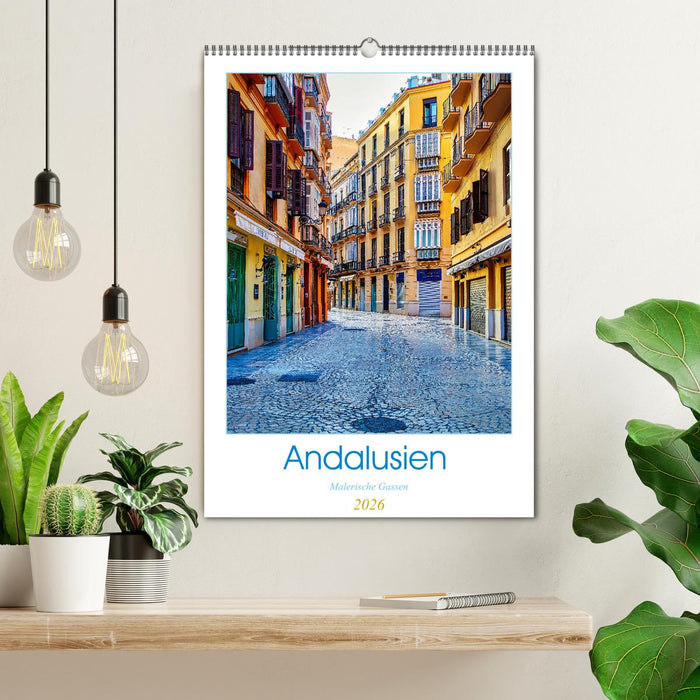 Andalusien - Malerische Gassen (CALVENDO Wandkalender 2026)