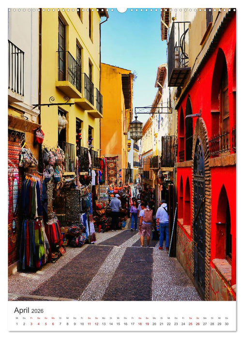 Andalusien - Malerische Gassen (CALVENDO Wandkalender 2026)