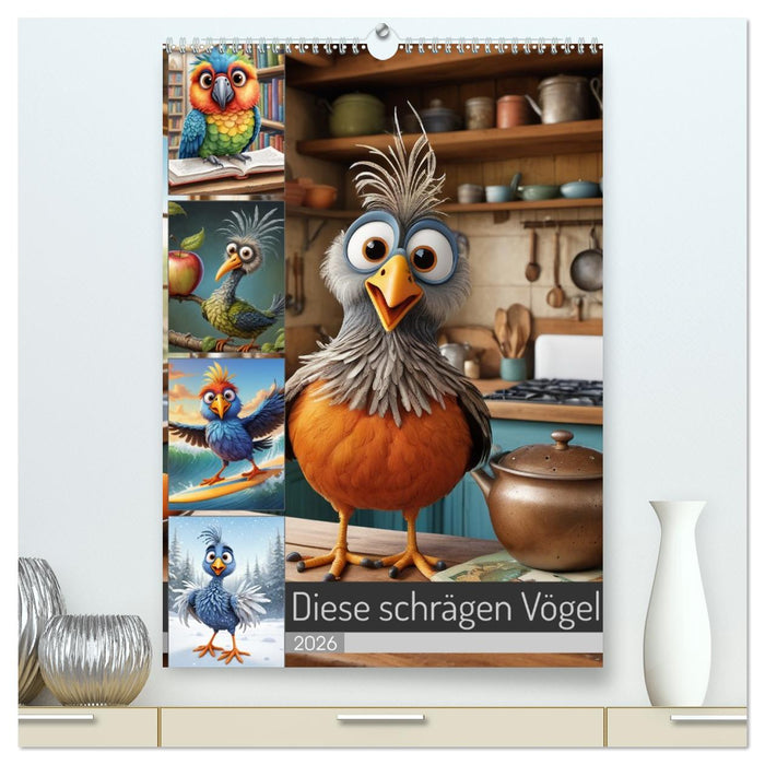 Diese schrägen Vögel (CALVENDO Premium Wandkalender 2026)