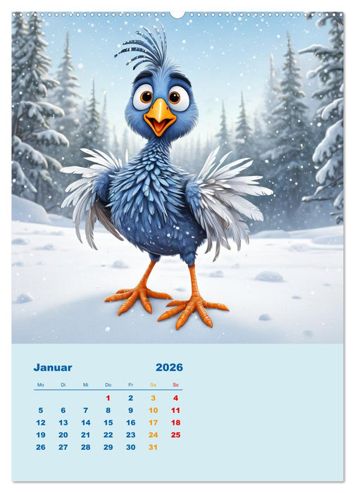 Diese schrägen Vögel (CALVENDO Premium Wandkalender 2026)