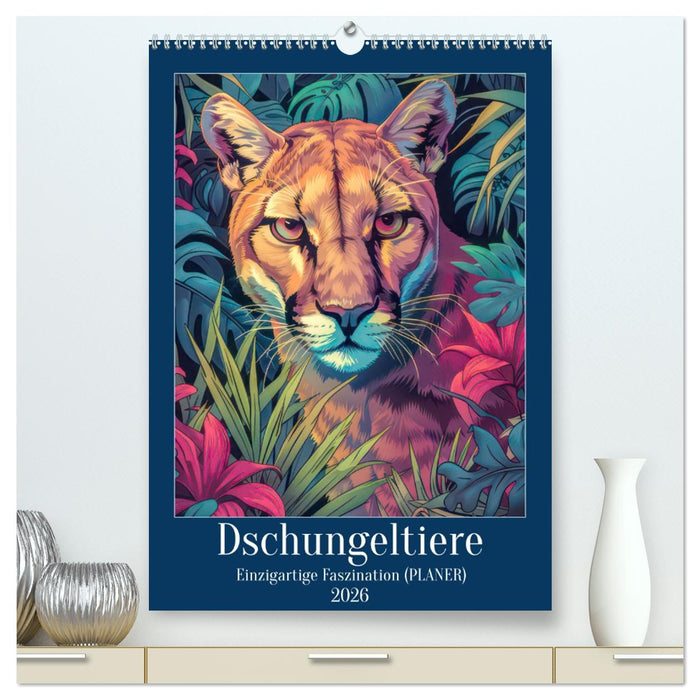 Dschungeltiere - Einzigartige Faszination (CALVENDO Premium Wandkalender 2026)