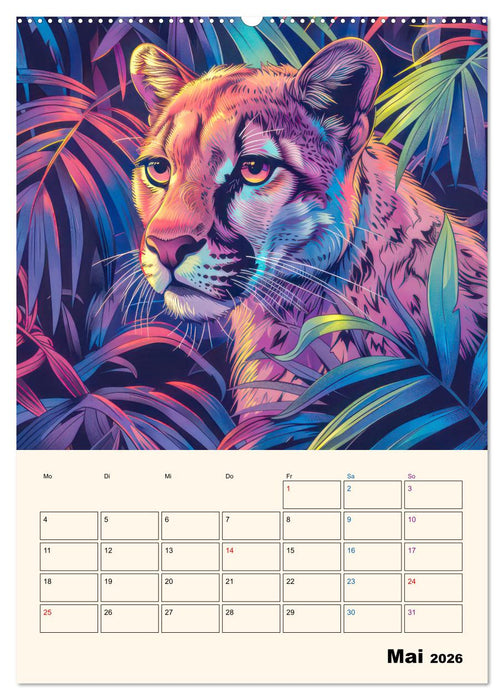 Dschungeltiere - Einzigartige Faszination (CALVENDO Premium Wandkalender 2026)