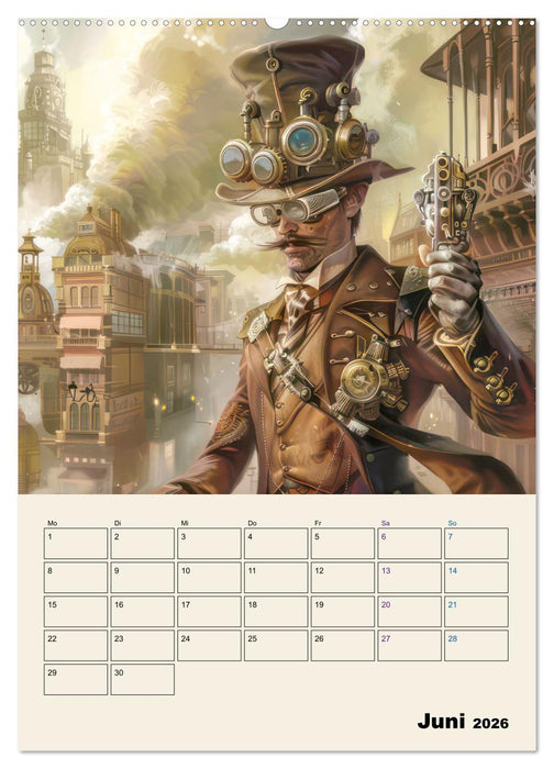Steampunk - Mechanische Fantasiewelt (CALVENDO Premium Wandkalender 2026)