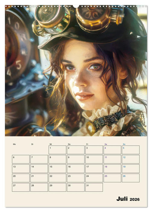 Steampunk - Mechanische Fantasiewelt (CALVENDO Premium Wandkalender 2026)