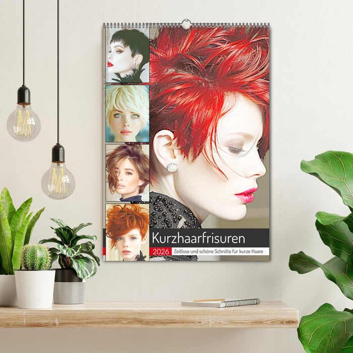 Kurzhaarschnitte. Zeitlose und schöne Schnitte für kurze Haare (CALVENDO Wandkalender 2026)