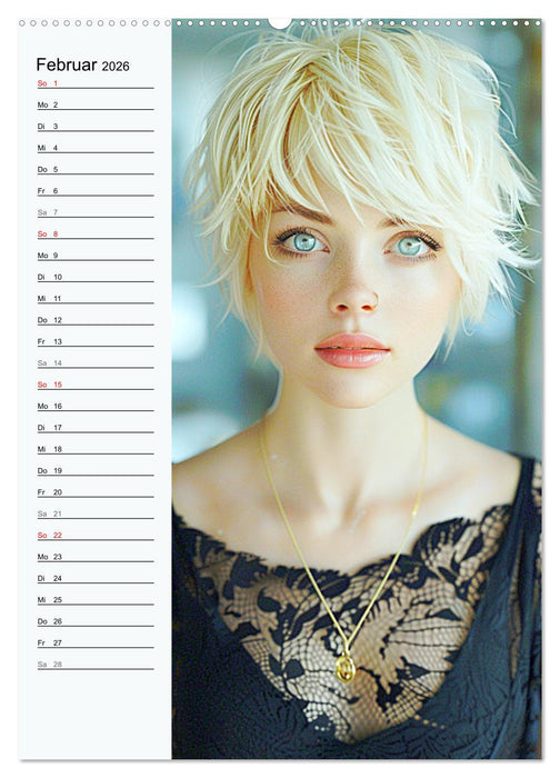 Kurzhaarschnitte. Zeitlose und schöne Schnitte für kurze Haare (CALVENDO Wandkalender 2026)