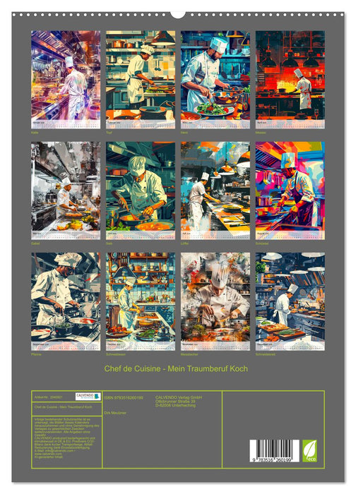Chef de Cuisine - Mein Traumberuf Koch (CALVENDO Premium Wandkalender 2026)