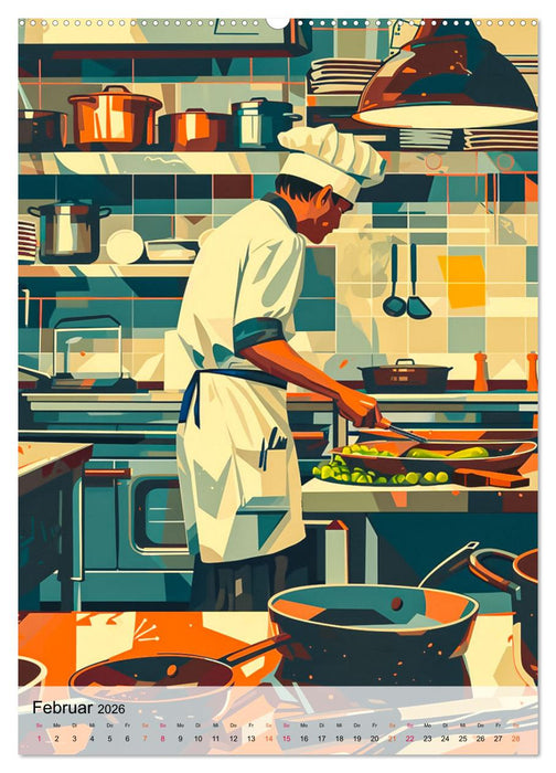 Chef de Cuisine - Mein Traumberuf Koch (CALVENDO Premium Wandkalender 2026)