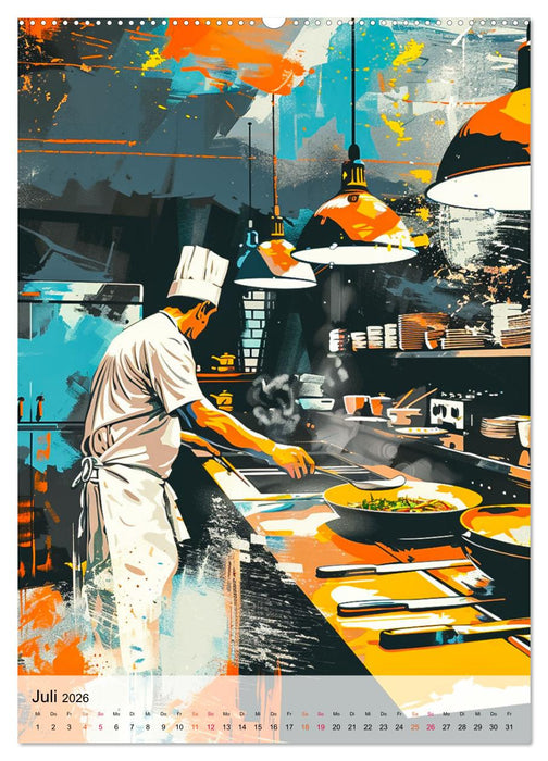 Chef de Cuisine - Mein Traumberuf Koch (CALVENDO Premium Wandkalender 2026)