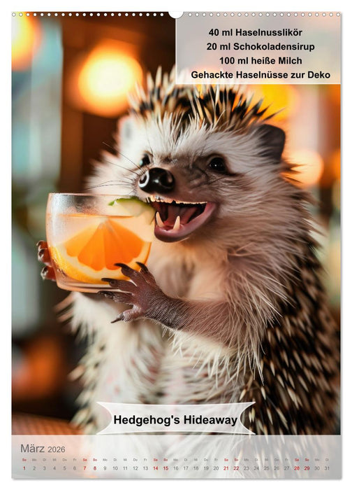 Tierisch leckere Cocktailrezepte (CALVENDO Premium Wandkalender 2026)