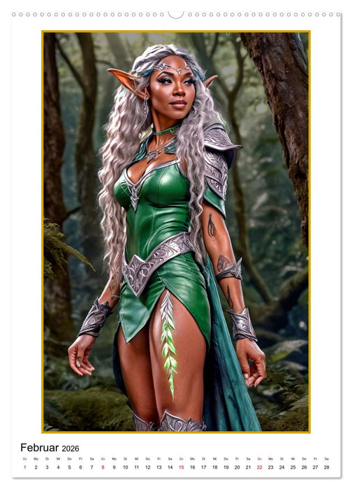 Fantasy-Frauenfiguren (CALVENDO Premium Wandkalender 2026)