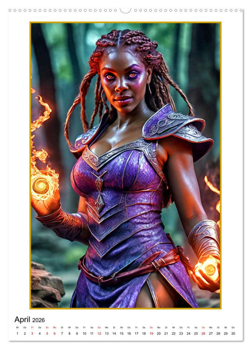 Fantasy-Frauenfiguren (CALVENDO Premium Wandkalender 2026)