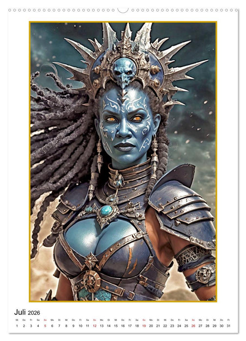 Fantasy-Frauenfiguren (CALVENDO Premium Wandkalender 2026)