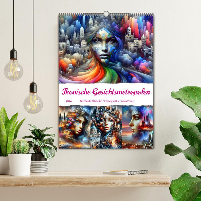 Ikonische Gesichtsmetropolen (CALVENDO Wandkalender 2026)