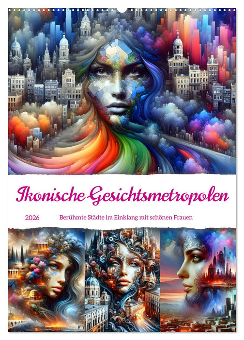 Ikonische Gesichtsmetropolen (CALVENDO Wandkalender 2026)