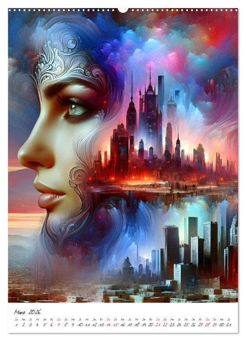 Ikonische Gesichtsmetropolen (CALVENDO Wandkalender 2026)
