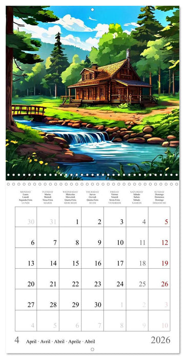 Magic Forest - Vacation (CALVENDO Monthly Calendar 2026)