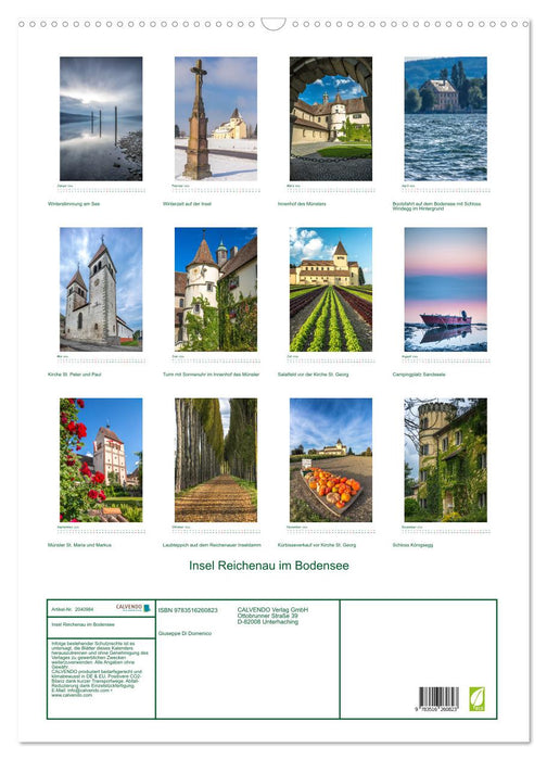 Insel Reichenau im Bodensee (CALVENDO Wandkalender 2026)