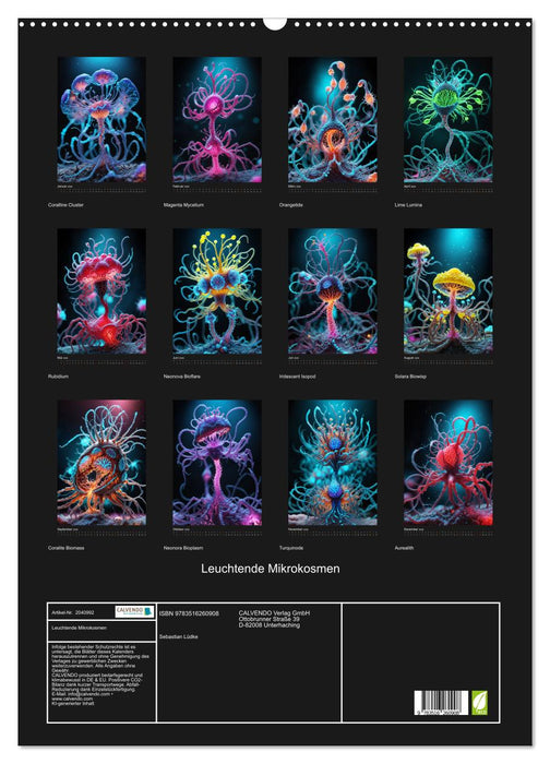 Leuchtende Mikrokosmen (CALVENDO Wandkalender 2026)