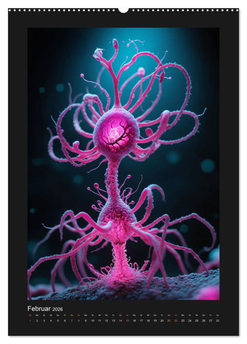 Leuchtende Mikrokosmen (CALVENDO Wandkalender 2026)