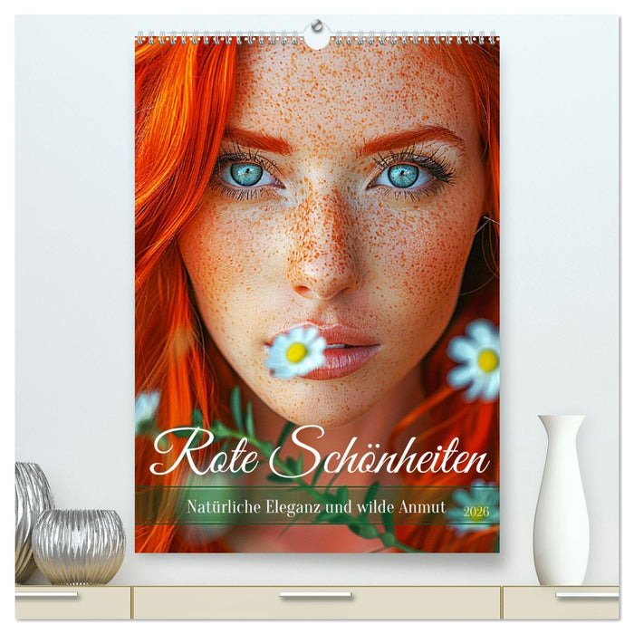Rote Schönheiten. Natürliche Eleganz und wilde Anmut (CALVENDO Premium Wandkalender 2026)