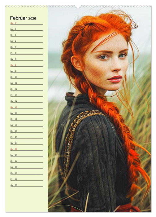 Rote Schönheiten. Natürliche Eleganz und wilde Anmut (CALVENDO Premium Wandkalender 2026)