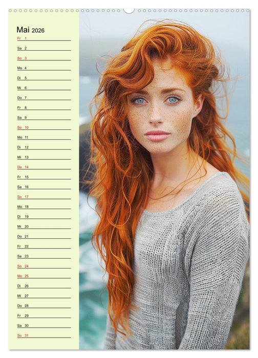 Rote Schönheiten. Natürliche Eleganz und wilde Anmut (CALVENDO Premium Wandkalender 2026)