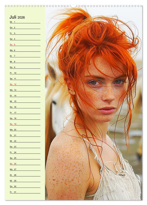 Rote Schönheiten. Natürliche Eleganz und wilde Anmut (CALVENDO Premium Wandkalender 2026)