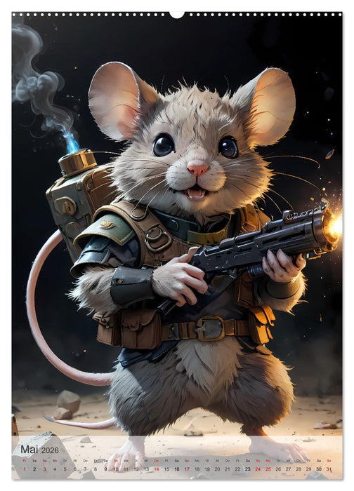 Action Pack - Ein tierisch niedliches Spezialkommando (CALVENDO Wandkalender 2026)