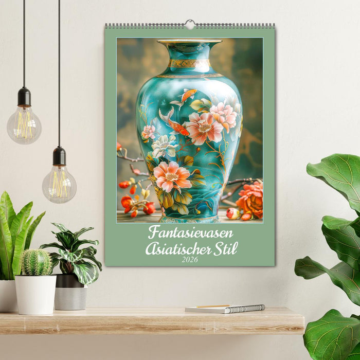 Fantasievasen - Asiatischer Stil (CALVENDO Wandkalender 2026)