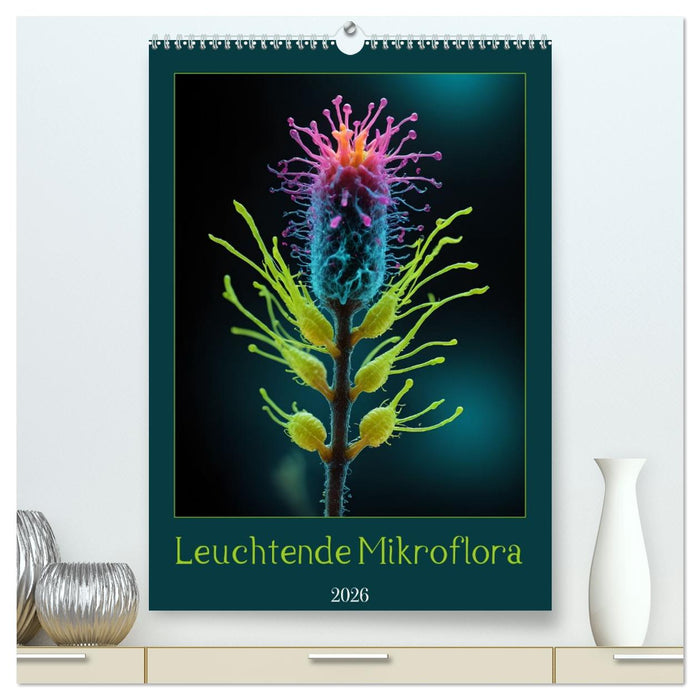 Leuchtende Mikroflora (CALVENDO Premium Wandkalender 2026)